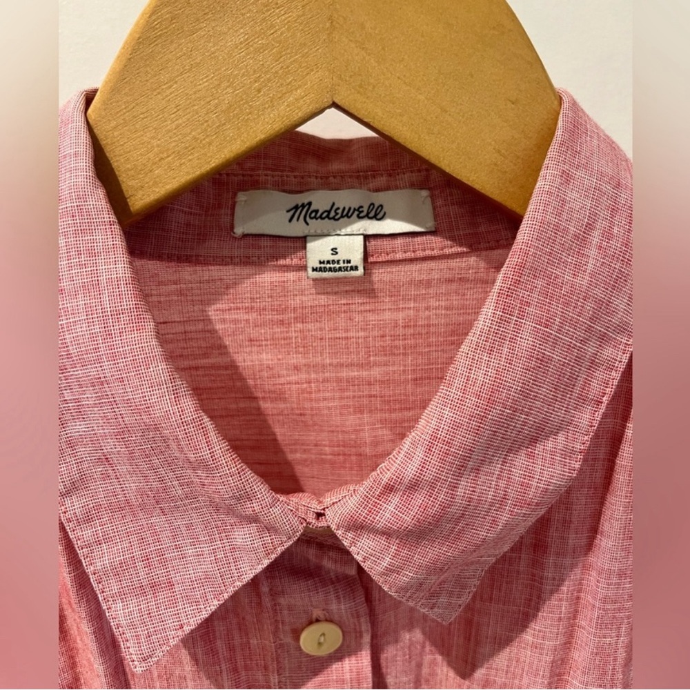 Madewell 100% cotton button up End on End, small